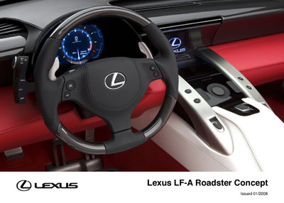 Lexus LFA Roadster Concept 2008 5